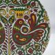 Plate in cloisonnés enamels decorated Acapulco