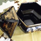 Porcelain candy maker hand-decorated with 24 carat gold Greece 70