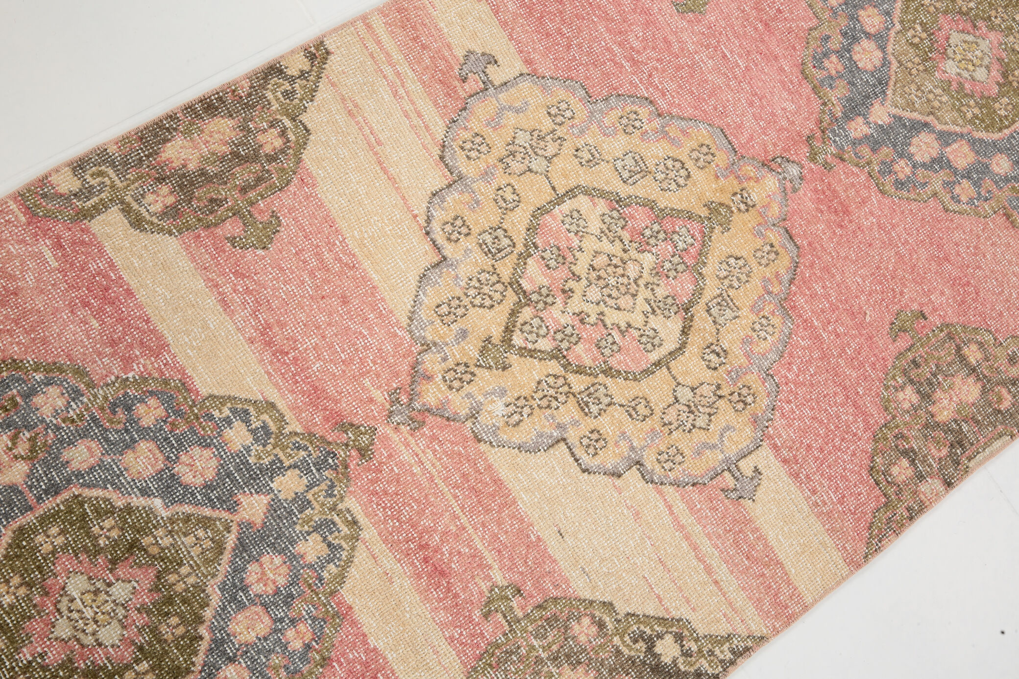 3x12 Turkish Vintage Runner Rug, 86x376Cm