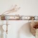 Old coat rack wood and metal