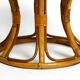 Pair of beautiful rare original 1960's Italian bamboo stools