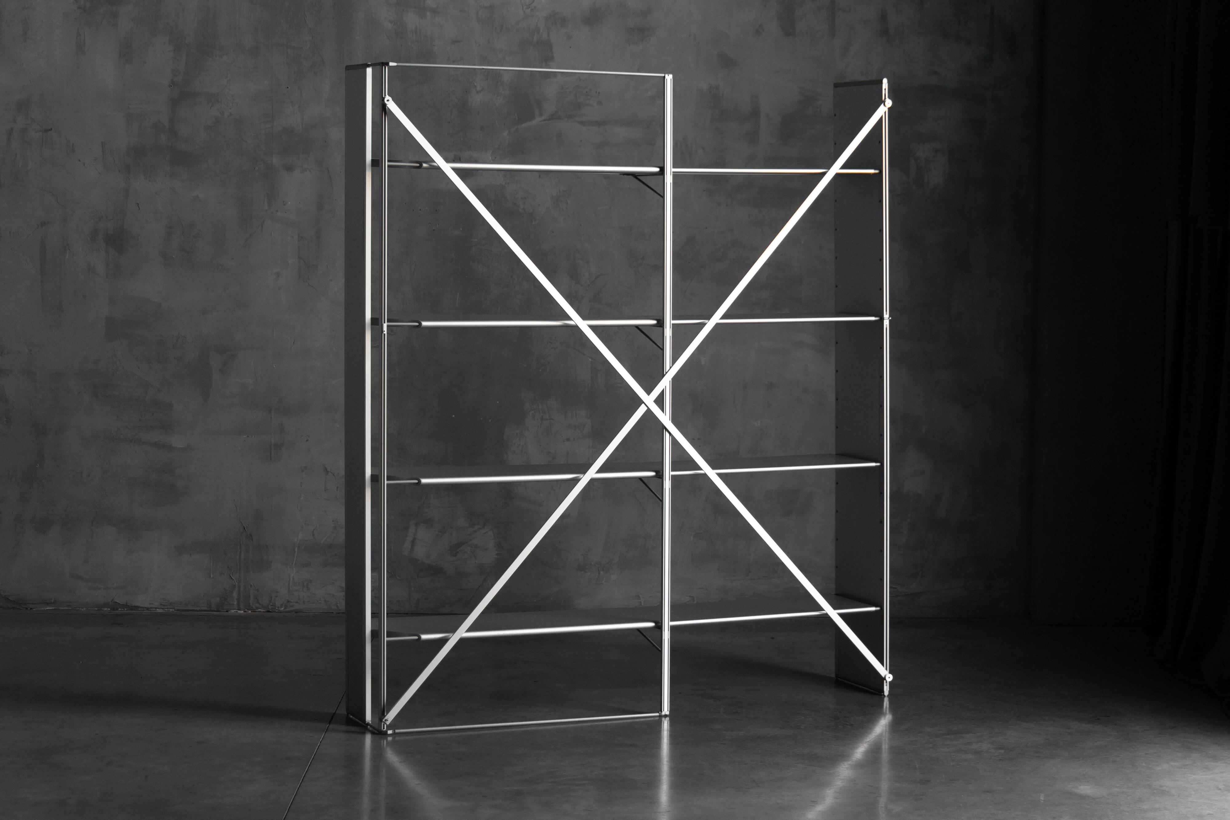 Fra Dolcino Shelving Unit by Mireille Rivier & Paolo Pallucco, Italy, 1884
