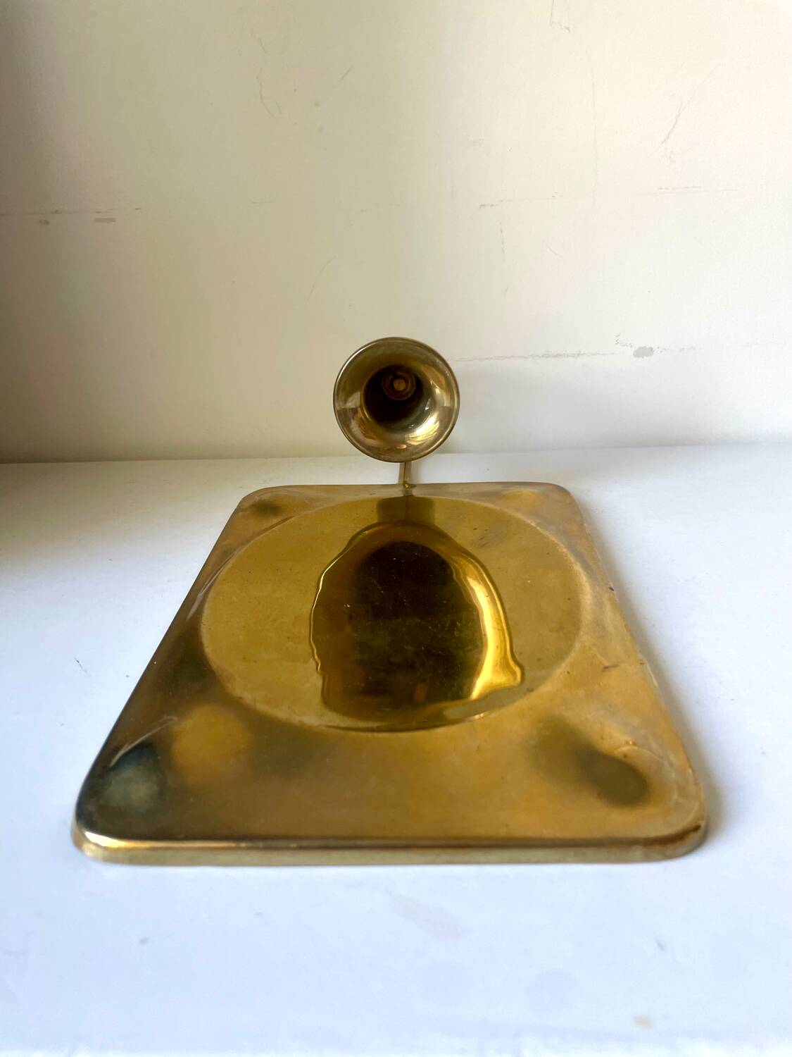 Vintage Brass Wall Candle holder  Sconce  height 28  cm