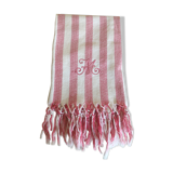 30's monogram M knotted fringe dint