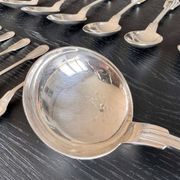 Vintage Ercuis cutlery set of 37 pieces, Chinon model.
