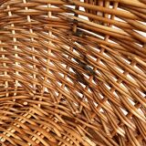 Rattan log basket