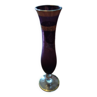 Bohemian soliflore glass vase