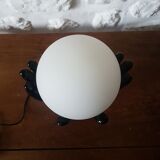 Black and white ceramic hand lamp