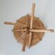 70s bamboo rattan basket