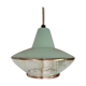 Striated glass suspension, modernist, from the 50s