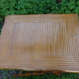 Table d'appoint vintage en bambou années 60