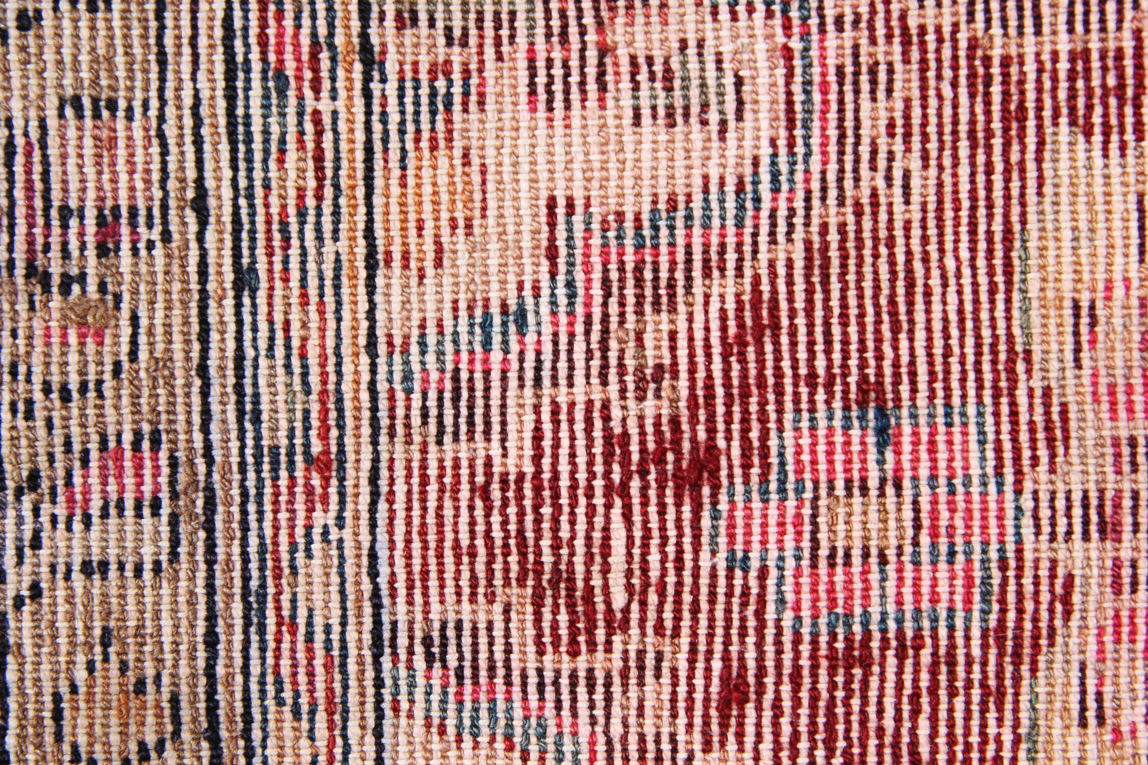 Vintage Red Wool Persian Rug Handmade Traditional Oriental Wool Runner Rug - 105x265cm