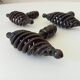 Antique twisted wrought iron door handle