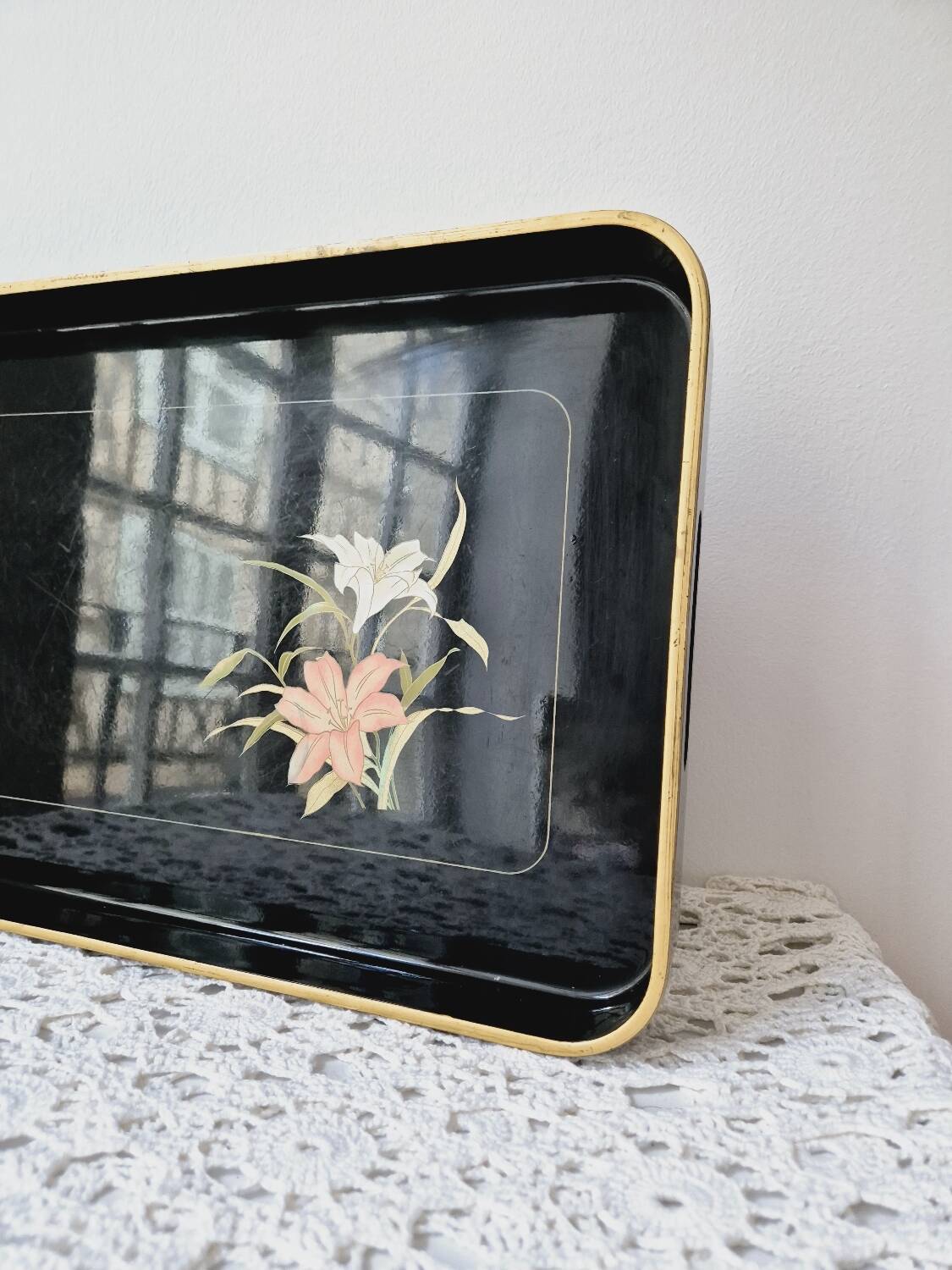 Large Japanese style tray - Vintage