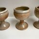 Trio de coquetiers en grès du marais années 60-70