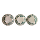 Ironstone "anemone" flat plates from Saint-Amand-les-Eaux