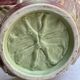 Large vintage salad bowl in the shape of a pink cabbage – barbotine earthenware – 1980s