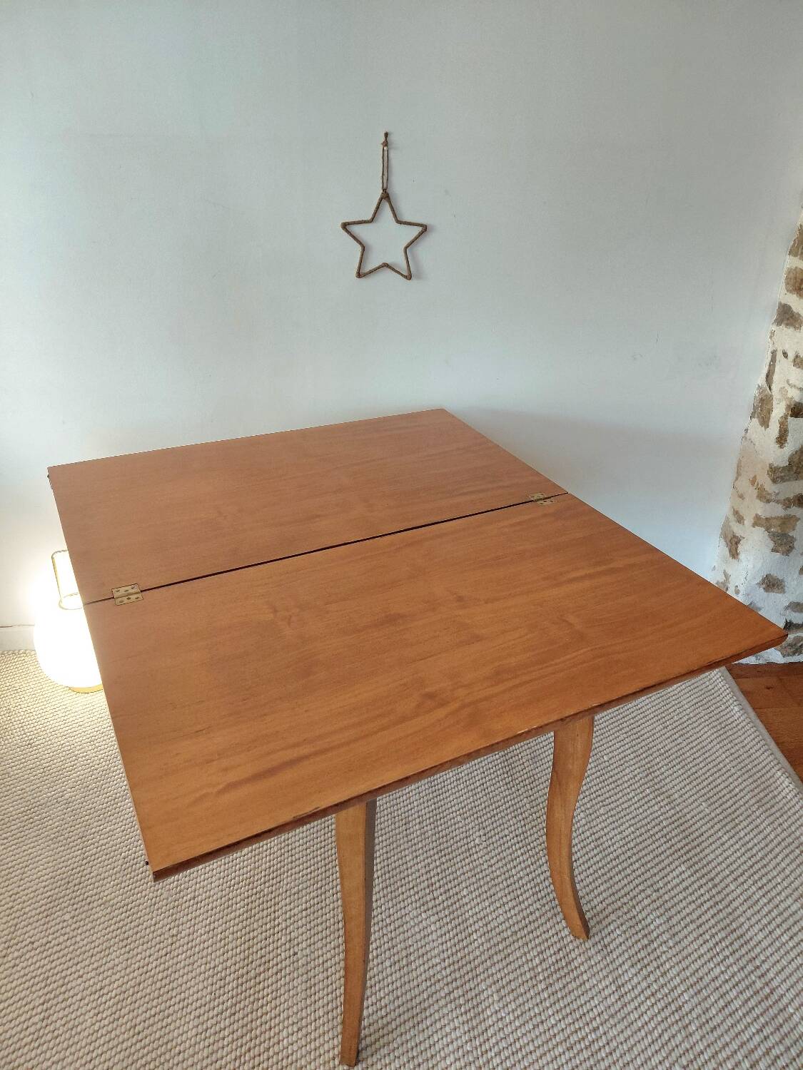 Spectacular Art Deco modular Console Table in walnut burl - 2 in 1