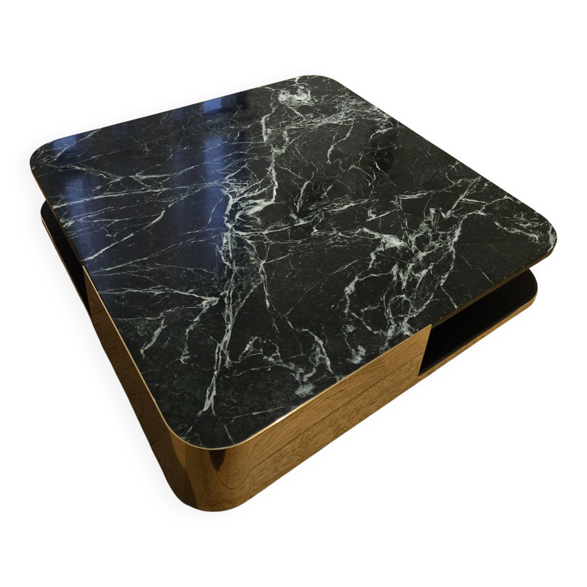 Green marble coffee table Red Edition