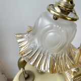 Pair of art deco style "up and down" swan neck desk lamps