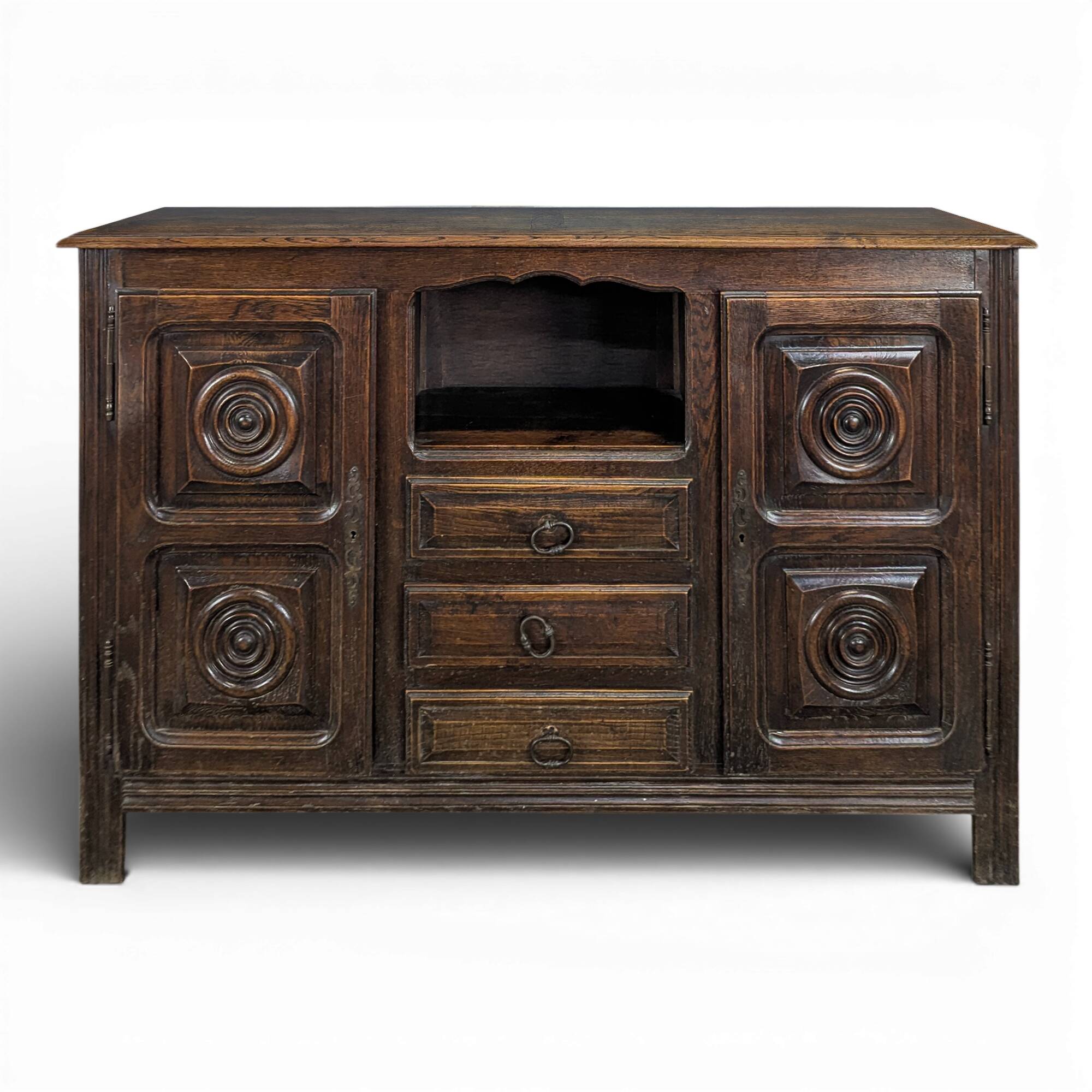 Brutalist sideboard in the spirit of Dudouyt.