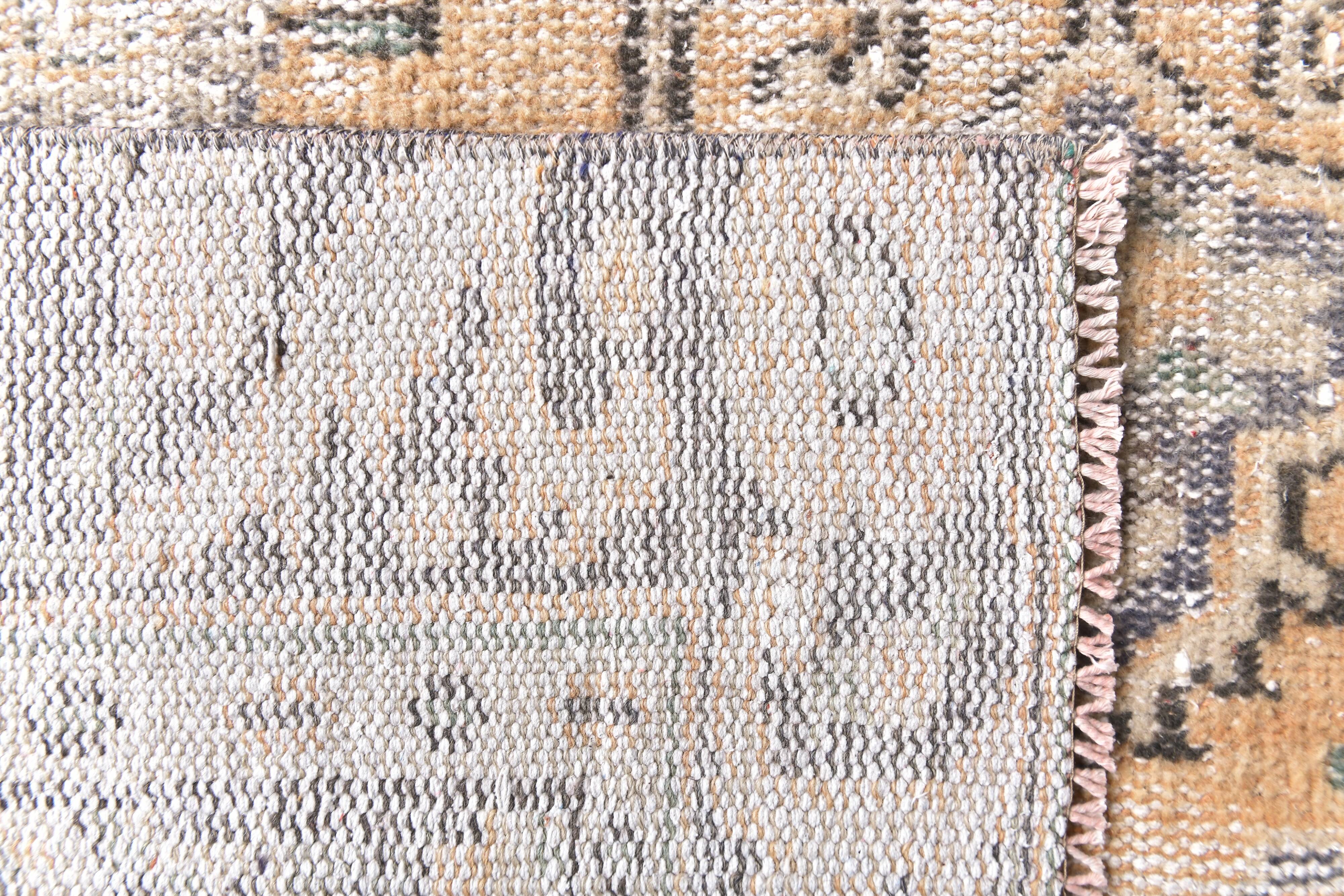 5x9 Peach Orange Handmade Wool Vintage Rug, 172x277Cm SK 240635