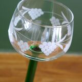 6 screen-printed Alsace wine glasses in very good condition