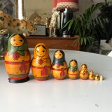 Set of 8 vintage matryoshkas