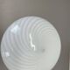 Large 38cm "swirl" murano glass ceiling wall light by vetri murano, italy, 1970s
