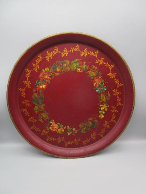 Painted Tin Plateau - Napoleon III