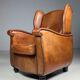 Set of 2 sheepskin club armchairs