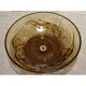 Glass coupe 'Naïades' with turned wooden Art Deco base