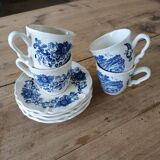 4 tasses et soucoupes anciennes