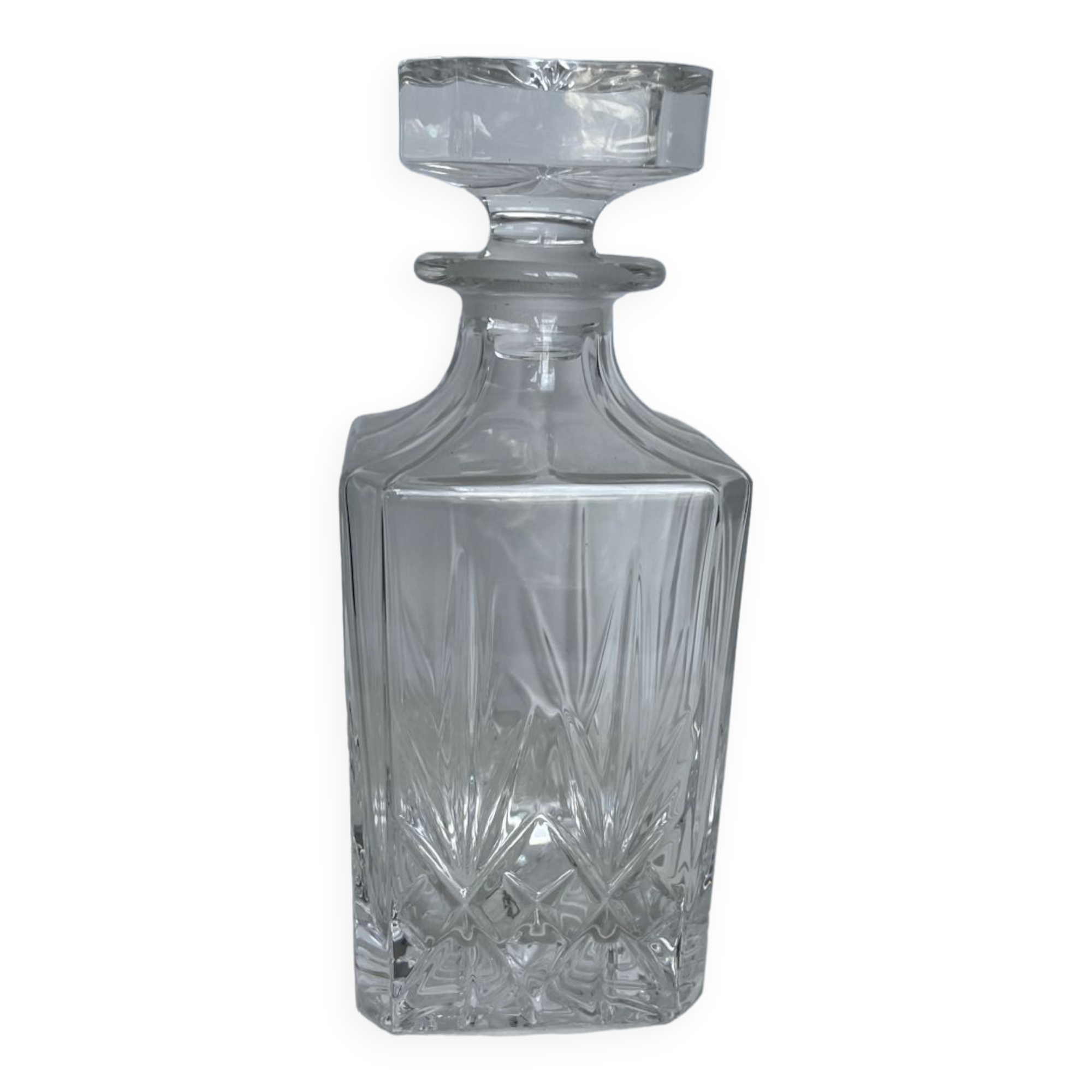 Lancel whisky decanter in cut crystal