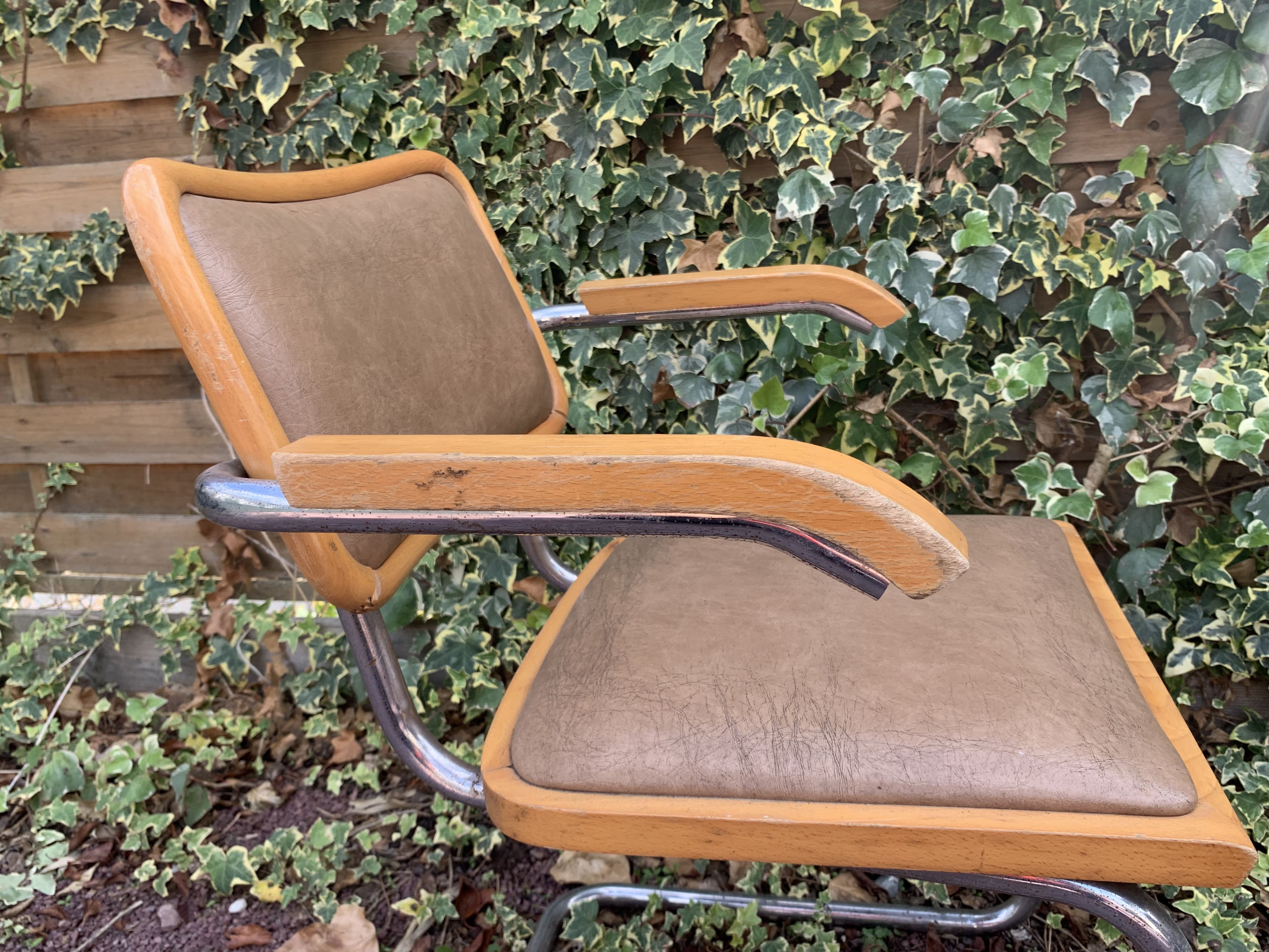 Pair of armchairs B64 by Marcel Breuer