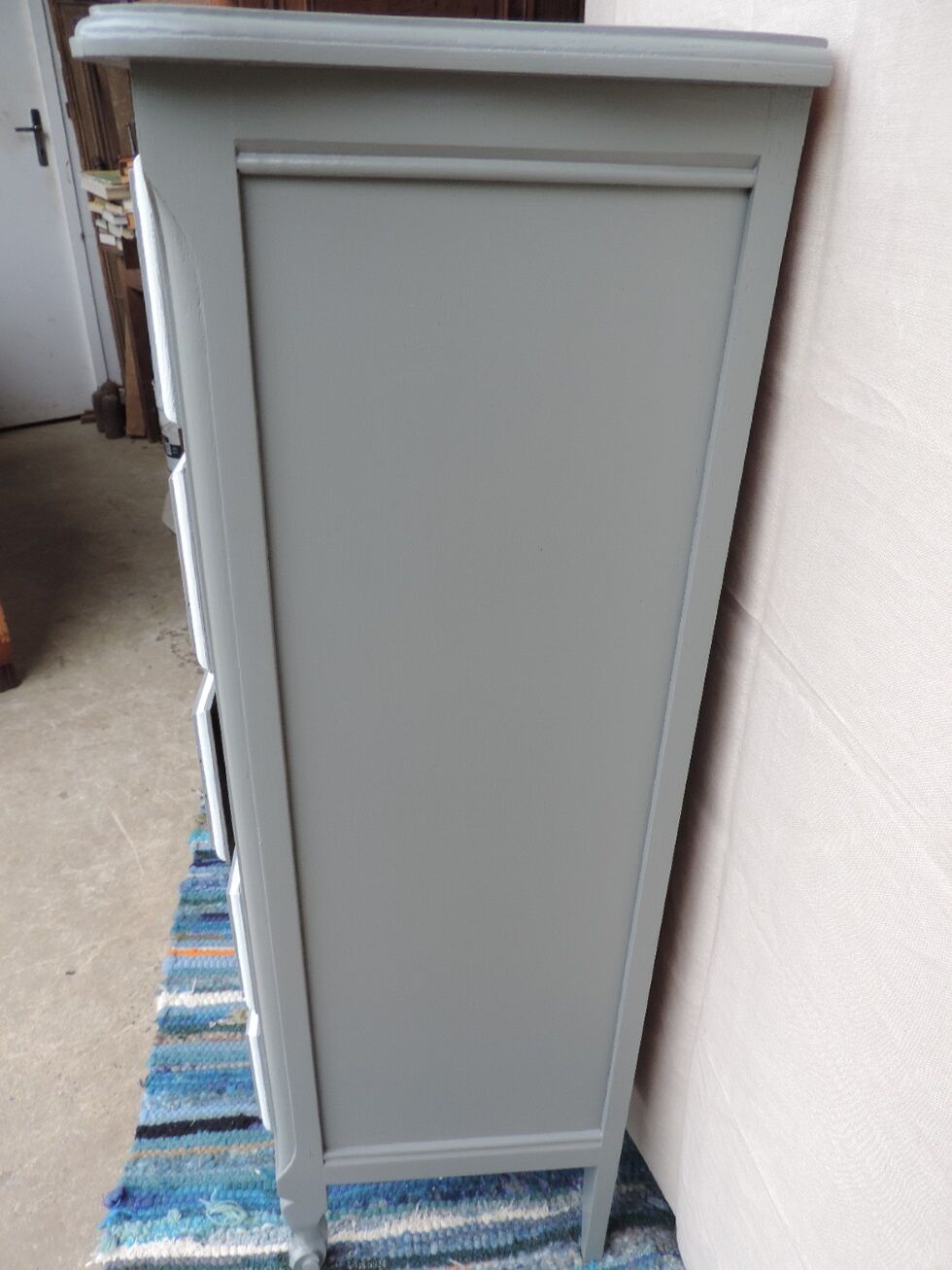 Relooked 1970 oak chiffonnier