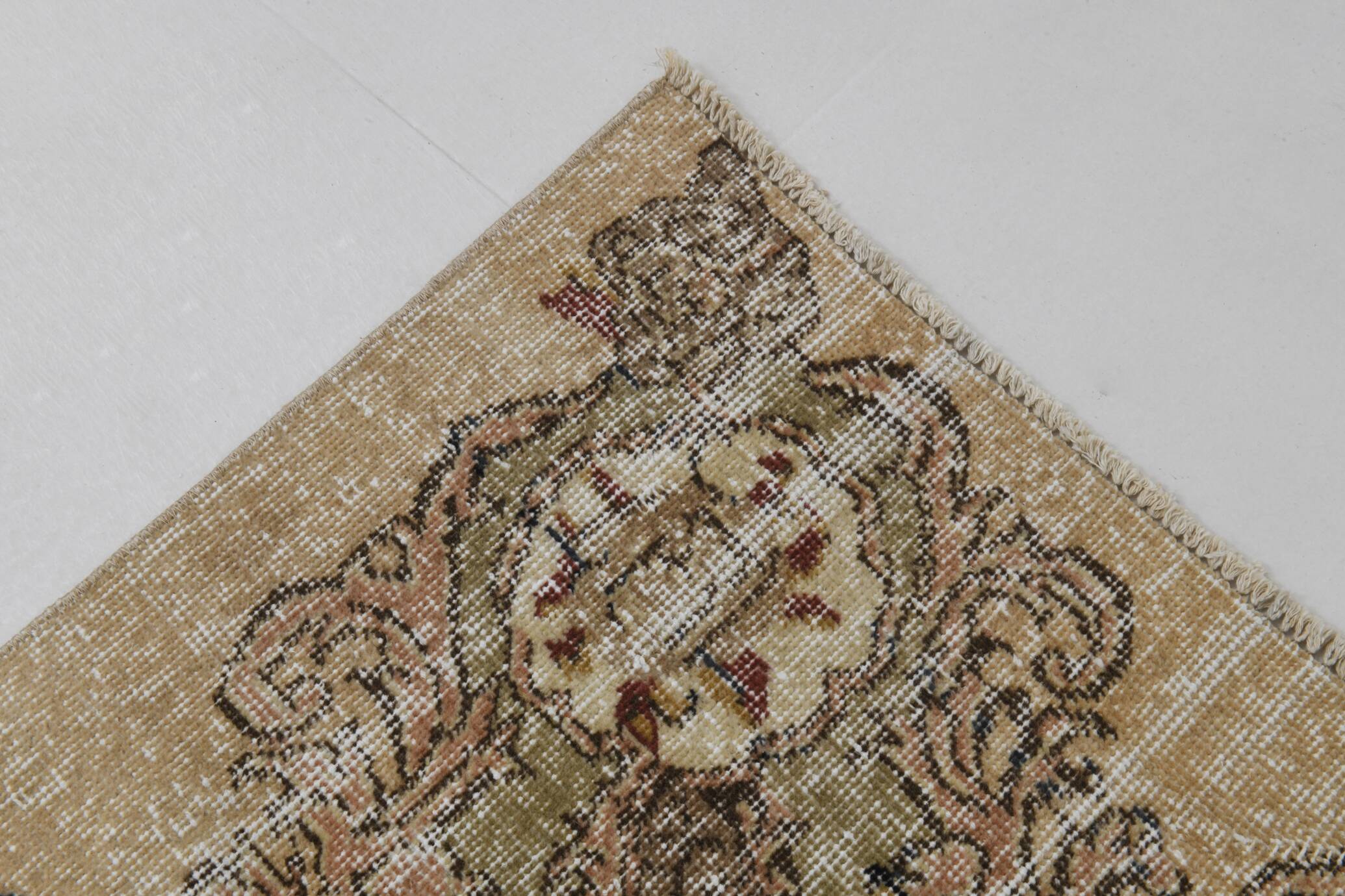 Rug For Living Room Cream Brown Vintage Rug, 209x319Cm