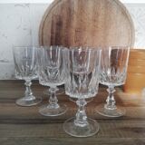 Vintage arc crystal aperitif glasses