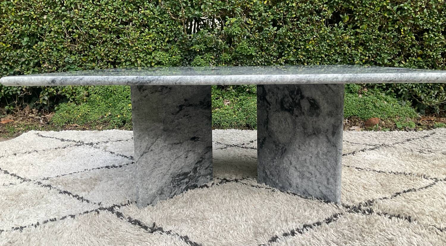 Vintage square marble coffee table from the 70s-80s.