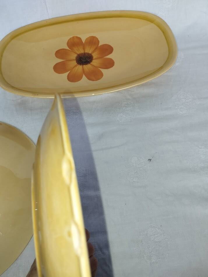 Soleil Gien set – large dishes and vintage serving dish