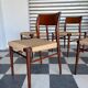 Set of 5 chairs from the 1950s designed by Georg Leowald.