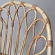 Pair of armchairs in rattan wicker vintage Bohemian style