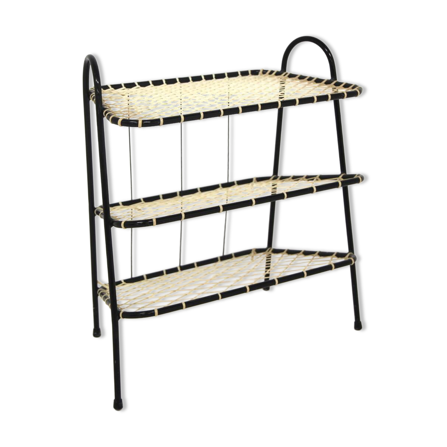 Scandinavian plastic magazine rack, Sweden, 1950