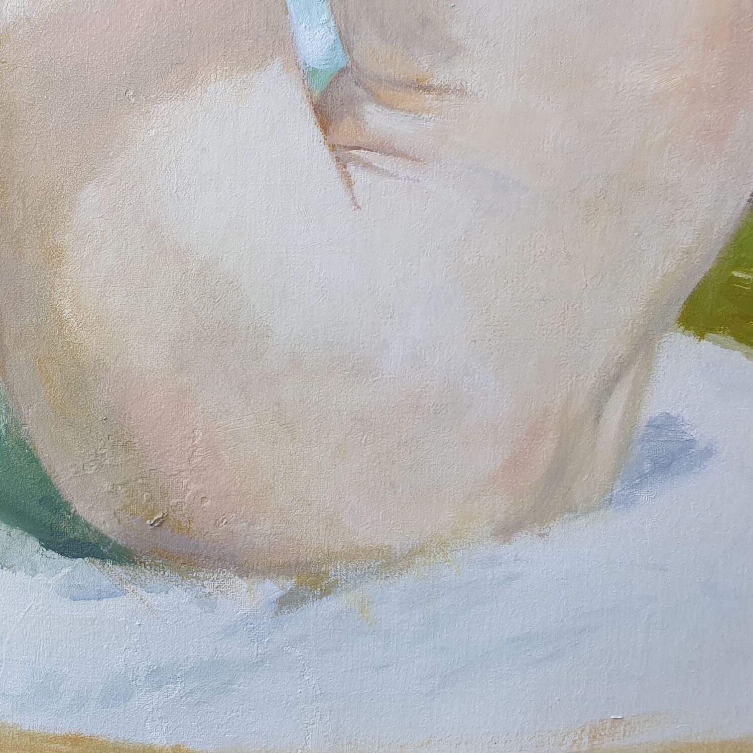 Oil painting on canvas/nude/seascape
