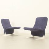 Pair of Concorde armchairs by Pierre Paulin for Artifort, 1966