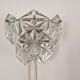Rare Midcentury Glass Wall Lamp in Style of Kinkeldey, 1960s.