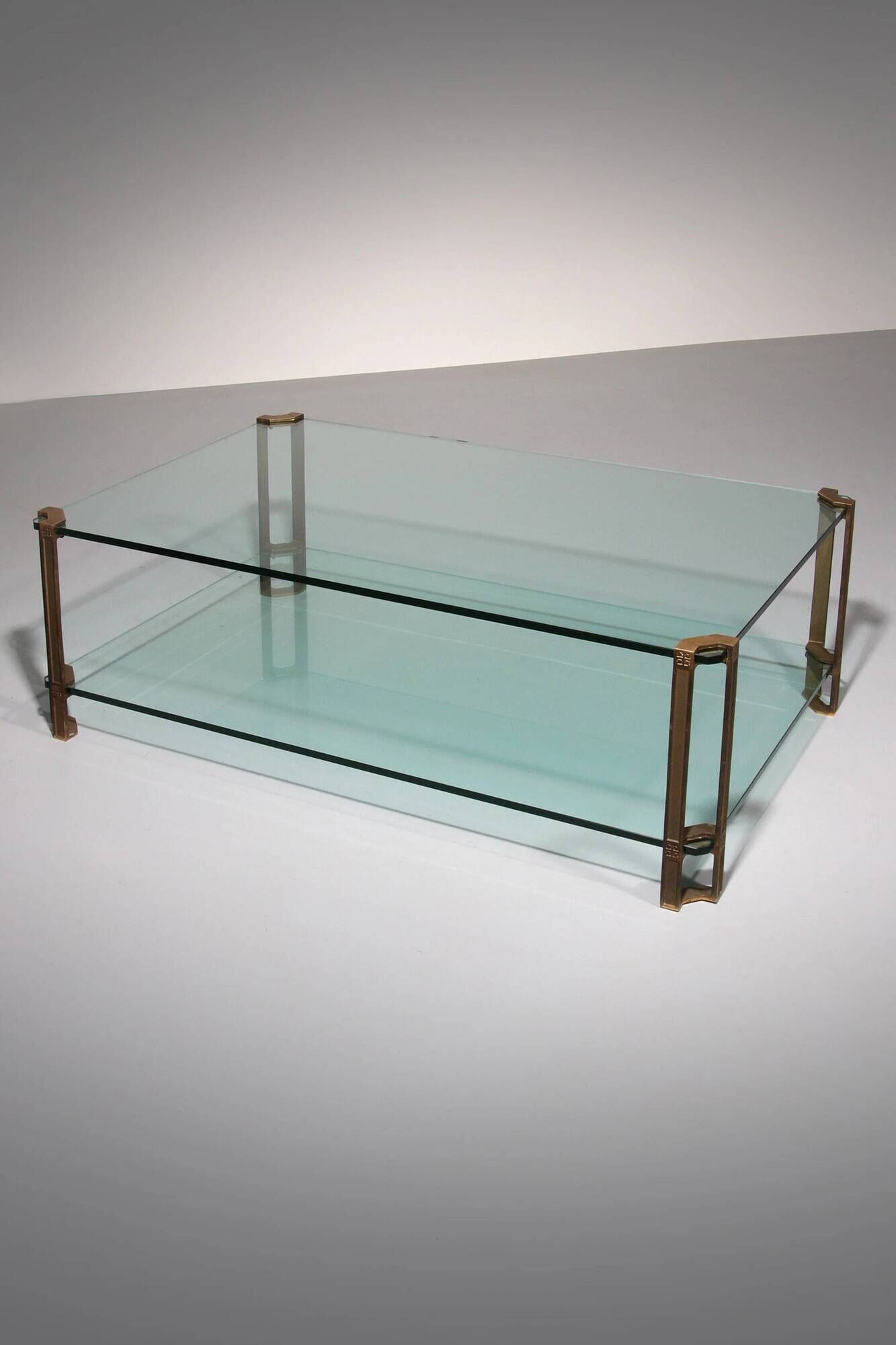 Glass coffee table by Peter Ghyczy, model T24 (120x80x45)