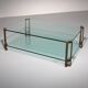 Glass coffee table by Peter Ghyczy, model T24 (120x80x45)