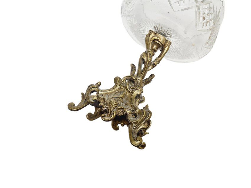 Rococo bronze bowl on stand, France, 1890s