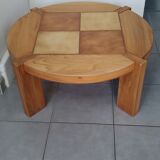 Solid elm coffee table 1970